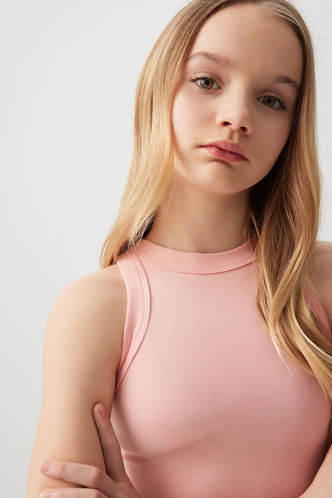 Ardene Kids Super Soft Tank Top in Light Pink | Size | Polyester/Spandex