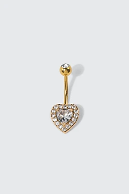 Ardene 14K Gold Plated Heart Navel Piercing