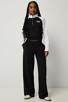Ardene Scuba Wide Leg Pants in Black | Size | Polyester/Rayon/Spandex