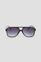 Ardene Oversized Aviator Sunglasses in Black