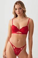 Ardene Lace Cheeky Panty Panty in | Size | Nylon/Spandex
