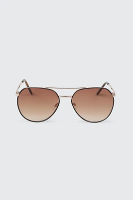 Ardene Man Aviator Sunglasses For Men in Brown