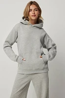Ardene Solid Hoodie in | Size | Polyester/Cotton | Fleece-Lined | Eco-Conscious