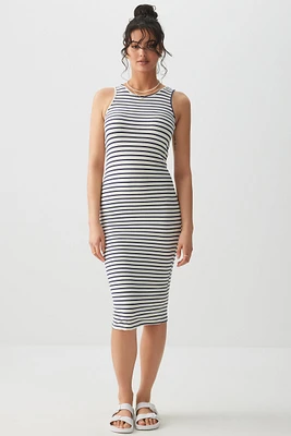 Ardene Basic Bodycon Midi Dress in White | Size | Polyester/Elastane