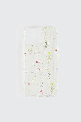 Ardene Floral iPhone 13/14/15 Case in Clear