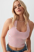 Ardene Basic Crop Super Soft Halter Tank | Size XL | Polyester/Elastane | Eco-Conscious