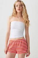 Ardene Ruched Tube Top in White | Size | Polyester/Elastane