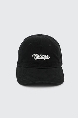 Ardene Embroidered Cap in Black | 100% Cotton
