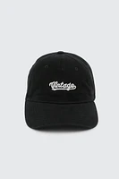 Ardene Embroidered Cap in Black | 100% Cotton