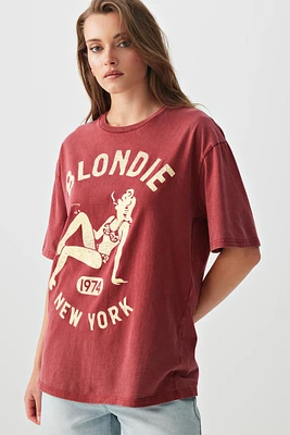 Ardene Blondie Graphic T-Shirt in Red | Size | 100% Cotton