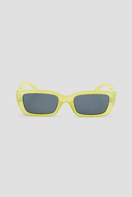 Ardene Rectangular Sunglasses in Yellow