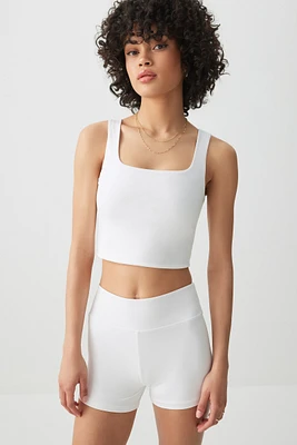 Ardene Butter Crop Double Layer Tank Top in | Size | Nylon/Elastane