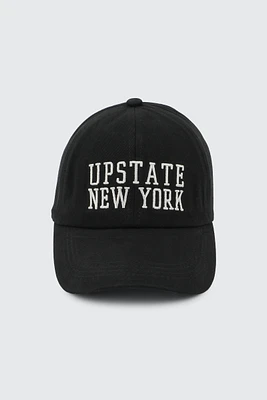 Ardene Upstate New York Cap in Black | 100% Cotton