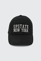 Ardene Upstate New York Cap in Black | 100% Cotton