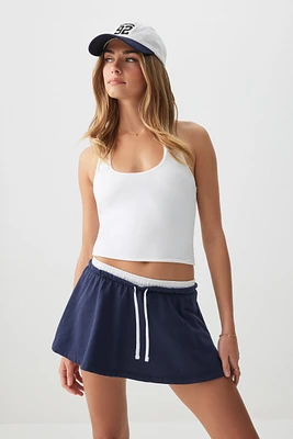 Ardene Boxer Skort in Dark Blue | Size | Polyester/Cotton