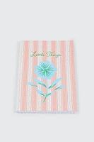Ardene Floral Little Things Notebook in Light Pink