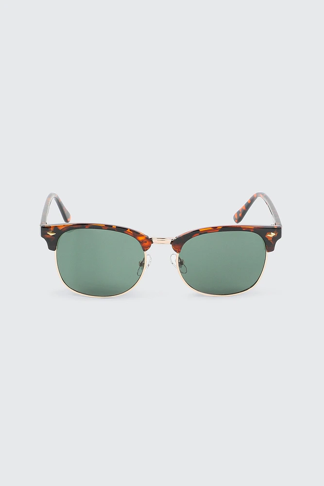 Ardene Man Clubmaster Sunglasses For Men in Brown