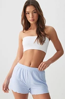 Ardene Seamless Bandeau in White | Size Large | Nylon/Spandex