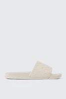 Ardene Basket Weave Slides in Beige | Size