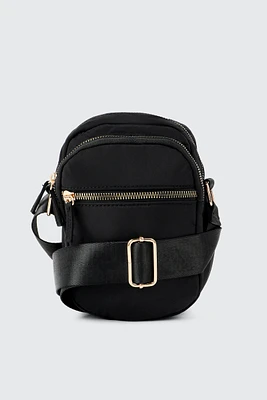 Ardene Nylon Phone Bag in Black | 100% Recycled Polyester/Nylon | Eco-Conscious
