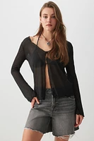 Ardene Textured Two-Button Cardigan in | Size | Polyester