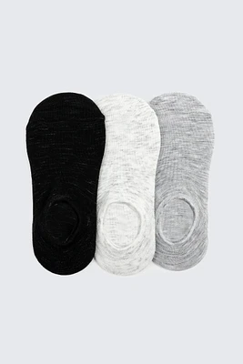 Ardene 3-Pack Cotton Blend Shoe Liners in | Polyester/Spandex/Cotton