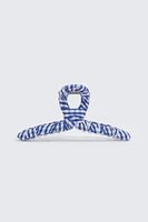 Ardene Gingham Loop Hair Claw in Blue