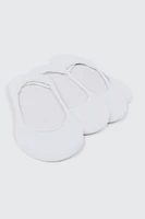 Ardene 4-Pack Bamboo Rayon Shoe Liners in White | Polyester/Rayon/Spandex | Eco-Conscious