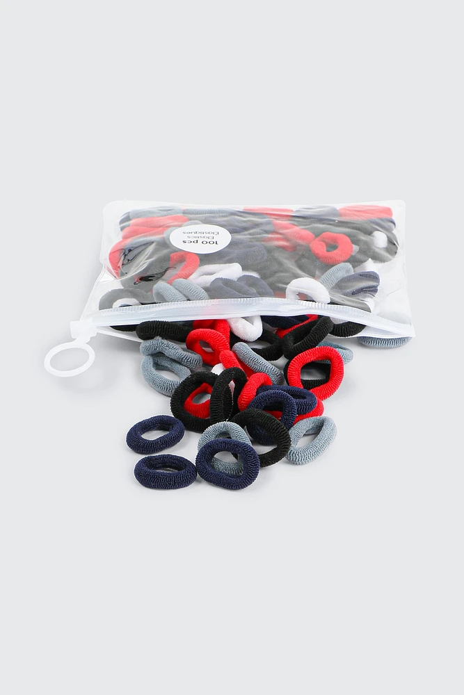 Ardene Kids 100-Pack Mini Hair Ties in Black