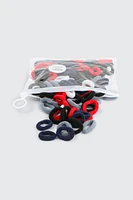 Ardene Kids 100-Pack Mini Hair Ties in Black