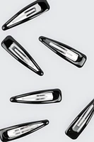 Ardene 6-Pack Hair Clips in Black