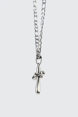 Ardene Stainless Steel Cross Necklace in Silver
