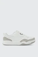 Ardene Man Lace Up Sneakers with Faux Suede Details For Men in Grey | Size