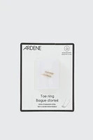 Ardene Toe Ring with Stone Details in Gold | Stainless Steel