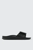 Ardene Chunky Buckle Slides in | Size | Eco-Conscious