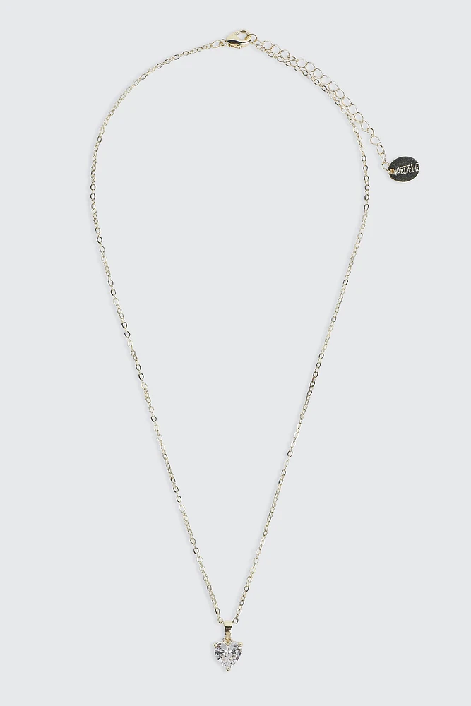 Ardene 14K Gold Plated Heart Necklace