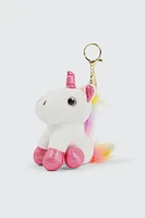 Ardene Kids Plushie Unicorn Charm in White