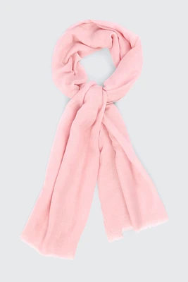 Ardene Solid Lightweight Scarf in Light Pink | Polyester