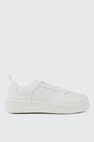 Ardene Court Sneakers in White | Size 9 | Eco-Conscious
