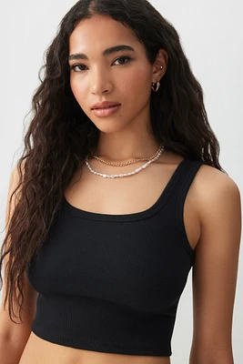 Ardene Basic Ultra Crop Tank Top in | Size | Cotton/Elastane | Eco-Conscious