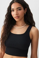 Ardene Basic Ultra Crop Tank Top in | Size | Cotton/Elastane | Eco-Conscious