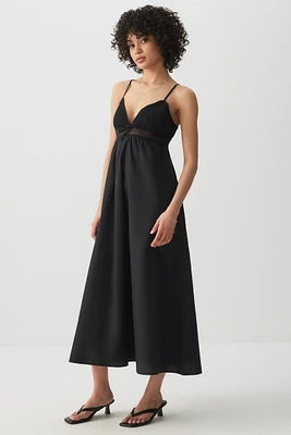 Ardene Smocked Bust Maxi Dress in | Size | Polyester/Cotton