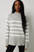 Ardene Long Mock Neck Sweater in | Size | Polyester/Nylon/Viscose