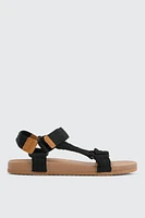 Ardene Strappy Sports Sandals in Black | Size