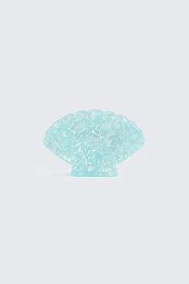 Ardene Seashell Hair Claw in Light Blue