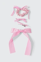 Ardene Kids 4-Pack Hair Bows in Light Pink