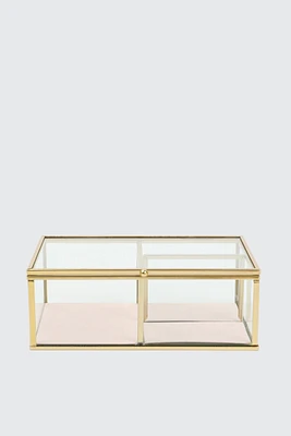 Ardene Acrylic Jewelry Box in Gold