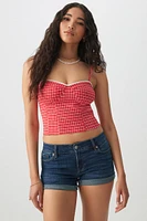 Ardene Low Rise Denim Short Shorts in Dark Blue | Size | Cotton/Elastane