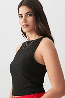 Ardene Ultra Crop Open Back Tank in | Size | Polyester/Elastane