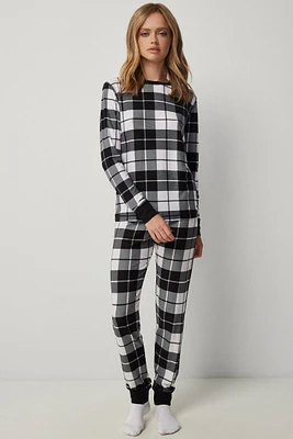 Ardene Skinny Jogger PJ Set in | Size XS | Polyester/Elastane | Eco-Conscious